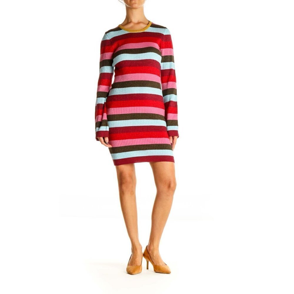 312 - BlankNYC NWT Multicolor Striped Sweater Dress Size Large